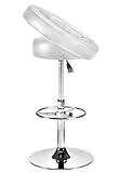 Zuo Modern Furniture Design Topsy Barstool White Leatherette 301302