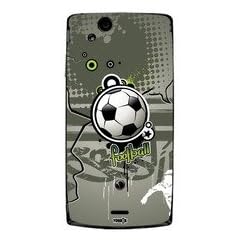 YOUNiiK Styling Skin Designfolie / Handy Skin f�r Sony Ericsson Xperia Arc S - (Lieferumfang = Skin f�r Vorder- und R�ckseite) - Fan Artikel Fu�ball Football Splash