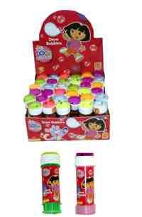 12 x Dora the Explorer bubble tubs with a puzzle game lid - great fillers for party bags