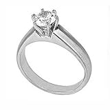 0.75CT ROUND DIAMOND SOLITAIRE ENGAGEMENT RING 14k GOLD