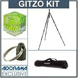 Gitzo Series 2 Safari 6x Carbon Fiber 4 Section Tripod, - Bundle - with Adorama Deluxe Tripod Case, Double Bubble Level, Tripod Hanger