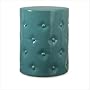 Vivid Turquoise Ceramic Garden Stool