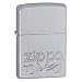Zippo Scroll Satin Chrome Lighter