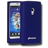 New High Quality Amzer Silicone Skin Jelly Case Blue For Sony Ericsson Xperia X10 Fashionable Premium Silicone