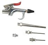 Pro-Grade Air Blow Gun Kit with 5 Interchangeable Nozzles