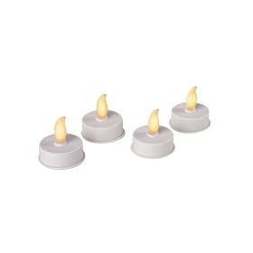 4pk Yellow Flickering Battery Operated Tealight by Enjoy