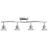 Kichler Lighting 7741CH 4-Light Halogen Directional Fixed Rail Light, Chrome