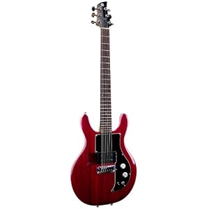 Ampeg AMG100CH Wood-Bodied Dan Armstrong Electric Guitar Electric Guitar, Vintage Cherry Finish by