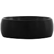 Inox Jewelry Men's Smooth Black pvd 316L Stainless Steel Ring