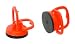 Set of Two Mini 2-1/4" Puller Suction-Cup Handles - Lifts 50 Lbs!