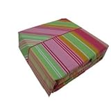 Wamsutta 100% Cotton Twin XL Sheet Set - Candy Stripe Pink