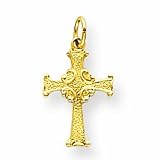 14k Celtic Cross Charm