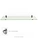 Fab Glass and Mirror Floating Glass Shelf Kit, Rectangle, 6