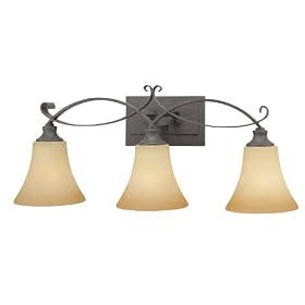 Thomas Lighting M1573-63 Magnolia Three-Light Bath Fixture, Painted Bronze