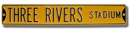 Three Rivers Stadium Authentic Street Sign