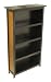 Winsome Wood 4-Tier Media Shelf with Woven Rattan, Large