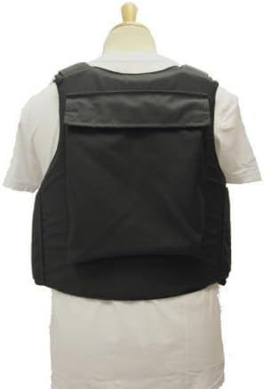 External (weared above clothes) BODY ARMOR Vest Chest protector vest color black size M-XXL By Best Security Gear