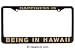 Happiness is Being in Hawaii License Plate Frame