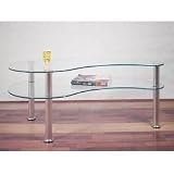 Glass and Aluminum Coffee table (Glass and Metal) (19