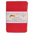 Kids Line Jersey Knit Fitted Crib Sheet - Red