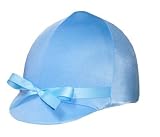 Equestrian Riding Helmet Cover - Light Blue