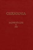 Germania, Jg.71, Sachkatalog der Bibliothek, Zug&auml;nge 1992 - Hermann Parzinger, Gabriele Rasbach, Arno Rettner