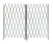 Industrial Grade 2XZG6 Steel Folding Gate, Opening 8-10Ft