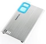 original Nokia Akkudeckel Batterycover B-Cover Batteriedeckel für 6500 slide silver