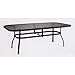 Deluxe Obscure Glass Rectangular Dining Table Size: 42