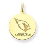 14K Arizona Cardinals Medium Disc w/Name & Logo