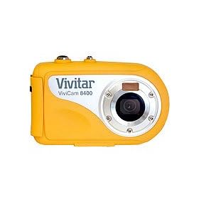 Vivitar Vivicam 8400 8.1MP Digital Camera 8x Digital Zoom, 2.4" Screen, Photos/Short Movies Down to 10 Meters Underwater - Yellow