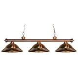 Riviera 3 Light Billiard Light in Antique Copper