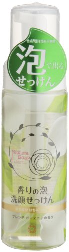 ミツワ 香りの泡洗顔せっけん ポンプ (フレンチガーデニア) 150ml