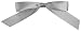 Self Adhesive Satin Bows 5/8 W x 4 1/2 L Silver (50 Bows)