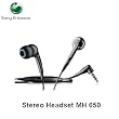 Original Sony Ericsson Stereo Headset In-Ear - MH 650 - schwarz - passend f�r Sony Ericsson Mix Walkman, Xperia Active, Xperia Arc, Xperia Neo, Xperia Ray
