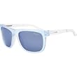 Arnette Fire Drill Men's Sports Sunglasses/Eyewear - 2064/55 Ice Blue Transparent Temple/Blue Mirror