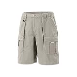 Columbia Mens Cliff Lakes Cargo Short, Fossil, Large x 9