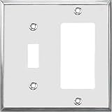JACKSON DEERFIELD 9CS126 CREATIVE ACCENTS CHROME STEEL WALL PLATE