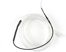 17ft White Neon Glowing Strobing Electroluminescent Wire (El Wire),with Car Charger
