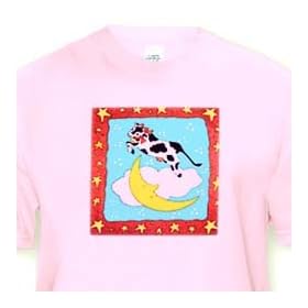 Click here to buy Farm Animals - Cow Jumped Over The Moon - T-Shirts by 3dRose LLC.