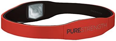 PureStrength Pure Series Ion Charged Ionic Wristband (Large, Red/Black)