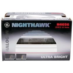 GE / RCA No. H-4656NH NightHawk(TM) Ultra Bright Halogen Low Beam Headlight - 4 Lamp