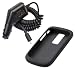 2 Pieces Value Combo of Black Silicone Skin Cover Case and Car Charger for Blackberry Bold 9000