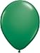 11 Inch Latex Balloons Standard Green (Pk 100)