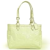 (�R�[�`)COACH �V�����_�[�E�g�[�g�o�b�O [�M�������[ �G���{�X �p�e���g E/W �g�[�g] F16564 SV/ST �X�g�[��/�z���C�g ���s�A���i