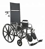 Medline Wheelchair Recliner Excel 18 Inch Elevated Leg Rest - Medline MDS808450
