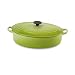 Pet Supplies : Le Creuset Enameled Cast-Iron 5-Quart Oval Wide Oven, Kiwi
