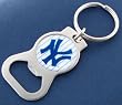 New York Yankees White Bottle Opener Keychain