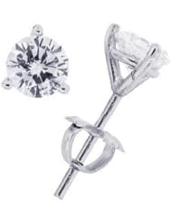 1.40 ct Round Diamond Martini Gia Studs Platinum