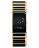 Rado Watches Rado Integral Chronograph Black Tone Ceramic with Gold Trim Men's Watch